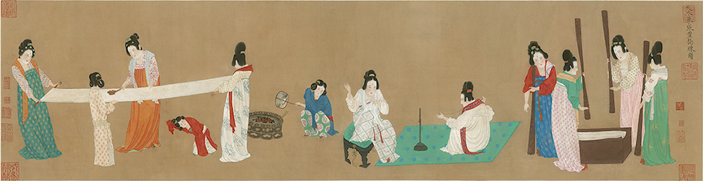 《捣练图》:一场古代“织女运动会”的盛况记录 《捣练图》:一场古代“织女运动会”的盛况记录