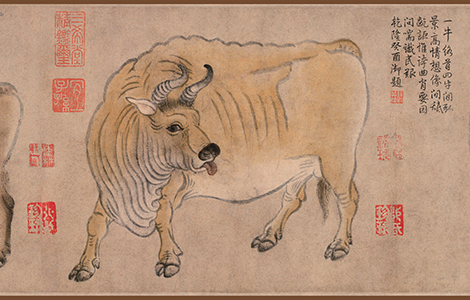 唐代·韩滉《五牛图》价值连城的中国十大传世名画之四的配图3-墨韵书香