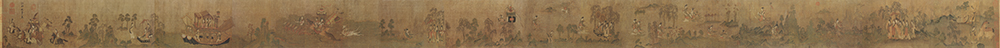 晋 顾恺之 洛神赋图卷(第一卷 完美版)(第二卷)画心绢本 晋 顾恺之 洛神赋图卷(第一卷 完美版)(第二卷)画心绢本