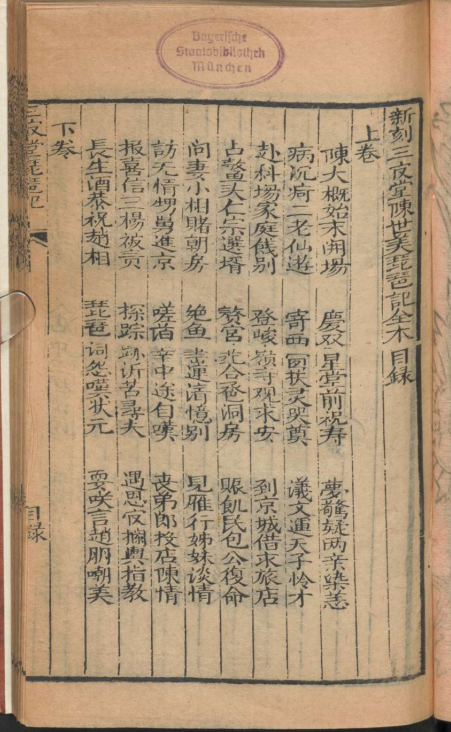 《新刻陈世美三官堂琵琶记全本》 戏曲剧本 《新刻陈世美三官堂琵琶记全本》 戏曲剧本