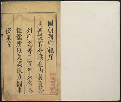 国朝列卿纪一六五卷.明·雷礼编.万历刻本 国朝列卿纪一六五卷.明·雷礼编.万历刻本