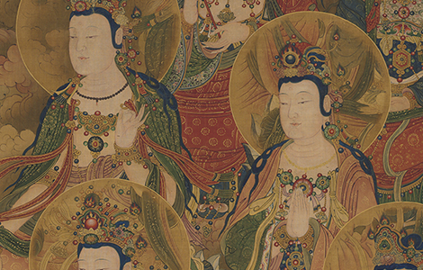 《等觉位十地菩萨像》 明代宫廷水陆画 美国克利夫兰美术馆
