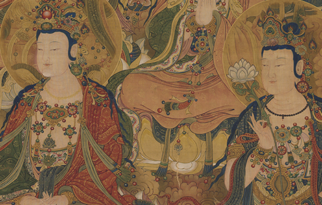 《等觉位十地菩萨像》 明代宫廷水陆画 美国克利夫兰美术馆