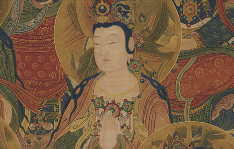 《等觉位十地菩萨像》 明代宫廷水陆画 美国克利夫兰美术馆