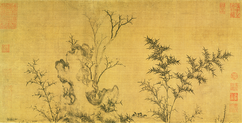 元代画家笔下的“四君子”之一:竹 元代画家笔下的“四君子”之一:竹