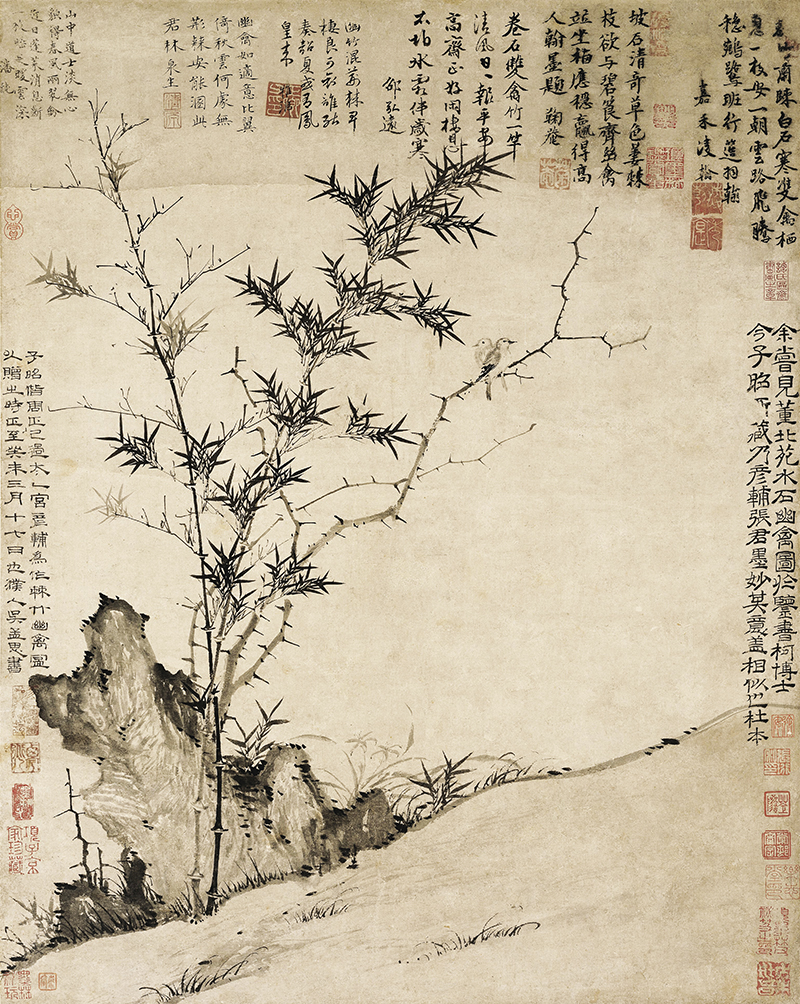 元代画家笔下的“四君子”之一:竹 元代画家笔下的“四君子”之一:竹