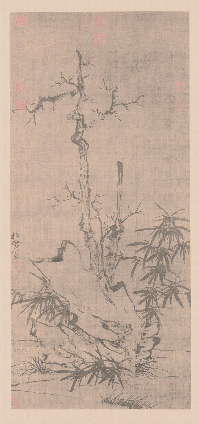 元代画家笔下的“四君子”之一:竹 元代画家笔下的“四君子”之一:竹