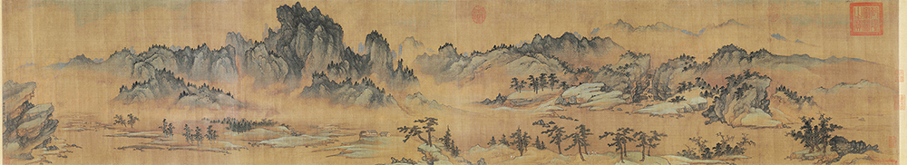 元 商琦 春山图卷绢本 39.6X217 元 商琦 春山图卷绢本 39.6X217