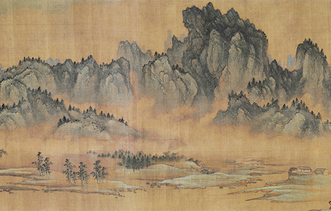 元 商琦 春山图卷绢本 39.6X217 元 商琦 春山图卷绢本 39.6X217