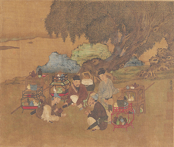 五代南唐 李昪 货郎图页24x59故宫博物院 五代南唐 李昪 货郎图页24x59故宫博物院
