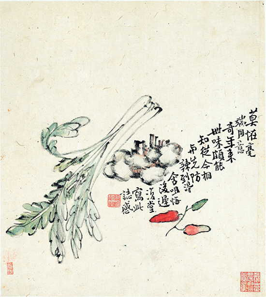 清 李鱓 花卉十二开 李复堂