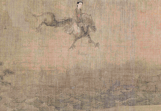 五代 阮郜 阆苑女仙图卷(全卷)绢本42.7X191.38
