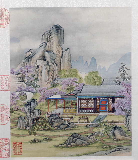 清 陈枚 山水楼阁图册十二开 记录圆明园昔日辉煌