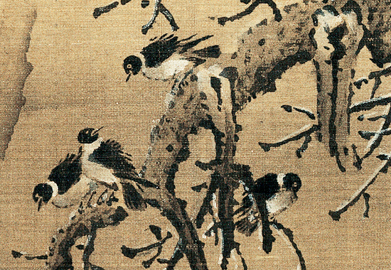 北宋 李成 寒鸦图卷(全卷)绢本27.1X113.2北京故宫