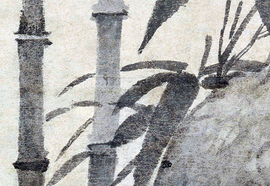 墨竹坡石图:高克恭笔下的烟雨清韵