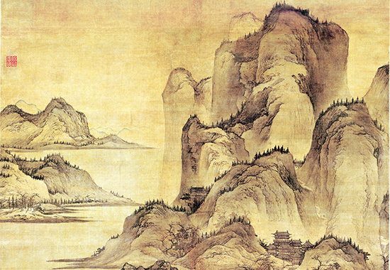 蓝瑛 明末清初山水画家 开创的 “武林派” “后浙派”
