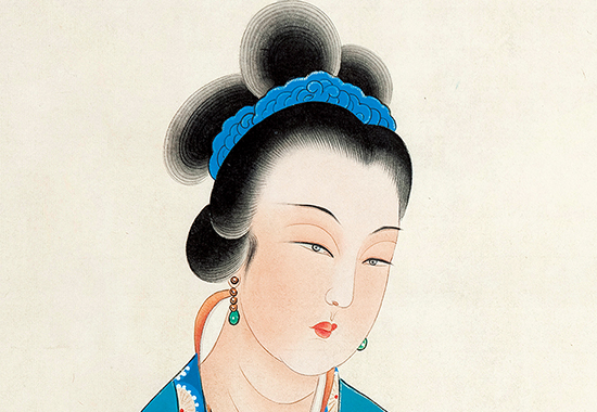 近代 张大千-鱼篮大士像 117.5×58