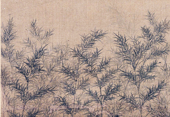 元 赵孟頫 自画像 图页 绢本 设色 24x23
