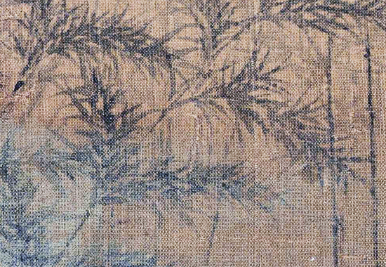 元 赵孟頫 自画像 图页 绢本 设色 24x23