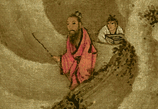 五代 巨然 湖山春晓图