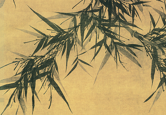 宋 文同 墨竹图轴 绢本 131.6x105 台北