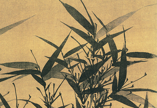 宋 文同 墨竹图轴 绢本 131.6x105 台北