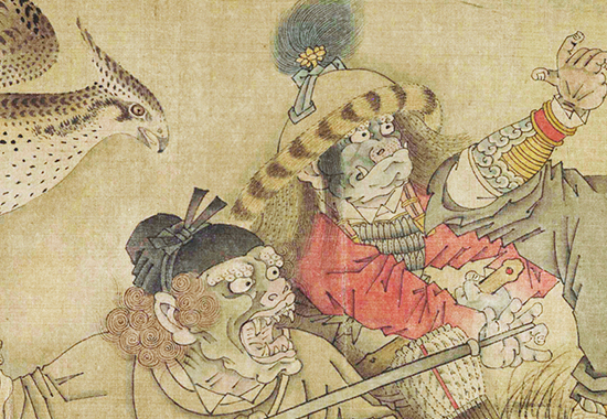 宋 佚名 二郎神搜山图卷 绢本53x561北京故宫