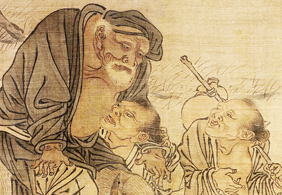 宋 刘履中 田畯醉归图(全卷)绢本28x188.4 刘履中笔下的田园诗意
