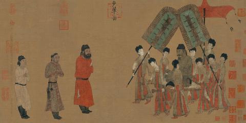 《步辇图》的唐蕃联姻故事和千年画卷中的文化交响 《步辇图》的唐蕃联姻故事和千年画卷中的文化交响