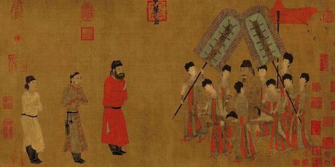 《步辇图》的唐蕃联姻故事和千年画卷中的文化交响 《步辇图》的唐蕃联姻故事和千年画卷中的文化交响