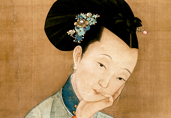 清·冷枚《春阁倦读轴》:画中雅韵,时光之美,笔墨洁净,典丽妍雅,精美绝伦
