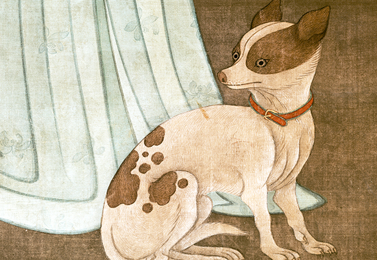 清·冷枚《春阁倦读轴》:画中雅韵,时光之美,笔墨洁净,典丽妍雅,精美绝伦