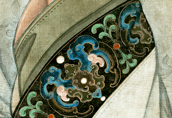 清·冷枚《春阁倦读轴》:画中雅韵,时光之美,笔墨洁净,典丽妍雅,精美绝伦