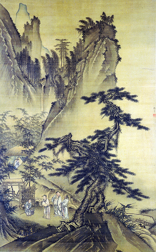 明 戴进 三顾草庐图 54x33 明代 “浙派” 山水画创始人之一