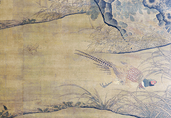 南宋 李迪 枫鹰稚鸡图轴 宋代院体花鸟画的巨构杰作