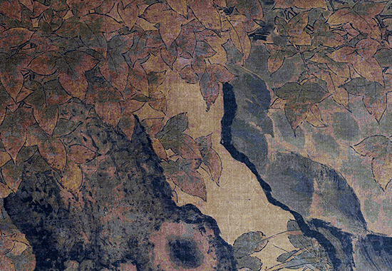 南宋 李迪 枫鹰稚鸡图轴 宋代院体花鸟画的巨构杰作