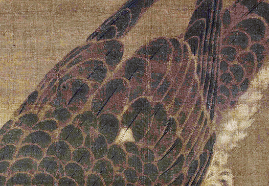 南宋 李迪 枫鹰稚鸡图轴 宋代院体花鸟画的巨构杰作