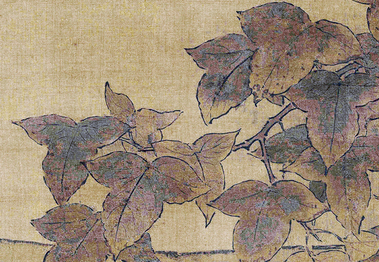 南宋 李迪 枫鹰稚鸡图轴 宋代院体花鸟画的巨构杰作