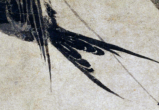 元 盛昌年 《柳燕图》纸本75.9x25.5 元代花鸟画典范之作