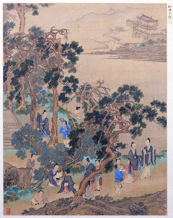 明 仇英 《人物故事图》10张 历史故事、寓言传说、文人轶事和诗文寓意 历代国画 第8张-墨韵书香 明 仇英 《人物故事图》10张 历史故事、寓言传说、文人轶事和诗文寓意