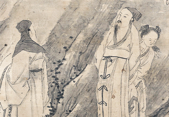 明 钱贡 《兰亭诗序图卷》 兰亭雅集场景的再现