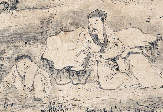 明 钱贡 《兰亭诗序图卷》 兰亭雅集场景的再现