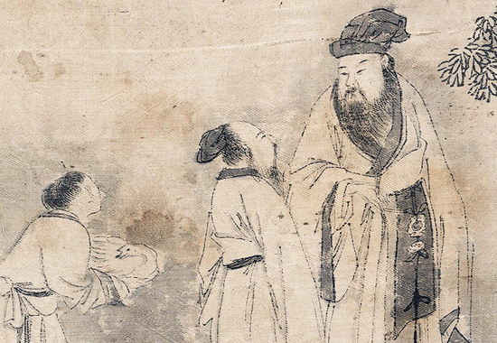 明 钱贡 《兰亭诗序图卷》 兰亭雅集场景的再现