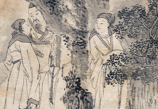 明 钱贡 《兰亭诗序图卷》 兰亭雅集场景的再现