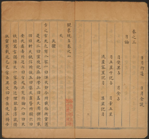《觀象玩占》五十卷【唐】李淳風撰 明抄本 古代天文瑰宝的魅力