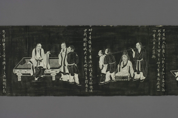 元|赵孟頫《陶渊明像传》连环画形式记载陶渊明弃官归田后的生活镜头 元|赵孟頫《陶渊明像传》连环画形式记载陶渊明弃官归田后的生活镜头