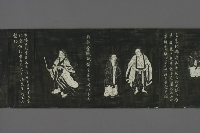 元|赵孟頫《陶渊明像传》连环画形式记载陶渊明弃官归田后的生活镜头 元|赵孟頫《陶渊明像传》连环画形式记载陶渊明弃官归田后的生活镜头