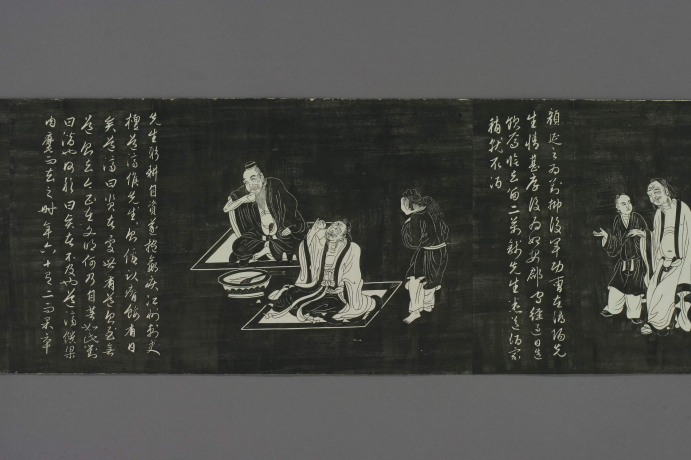 元|赵孟頫《陶渊明像传》连环画形式记载陶渊明弃官归田后的生活镜头 元|赵孟頫《陶渊明像传》连环画形式记载陶渊明弃官归田后的生活镜头