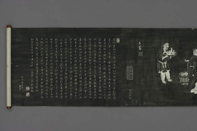 元|赵孟頫《陶渊明像传》连环画形式记载陶渊明弃官归田后的生活镜头 元|赵孟頫《陶渊明像传》连环画形式记载陶渊明弃官归田后的生活镜头