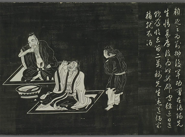 元|赵孟頫《陶渊明像传》连环画形式记载陶渊明弃官归田后的生活镜头 元|赵孟頫《陶渊明像传》连环画形式记载陶渊明弃官归田后的生活镜头